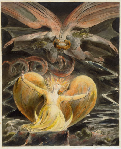 William Blake, The Great Red Dragon and the Woman Clothed in the Sun - The Culturium