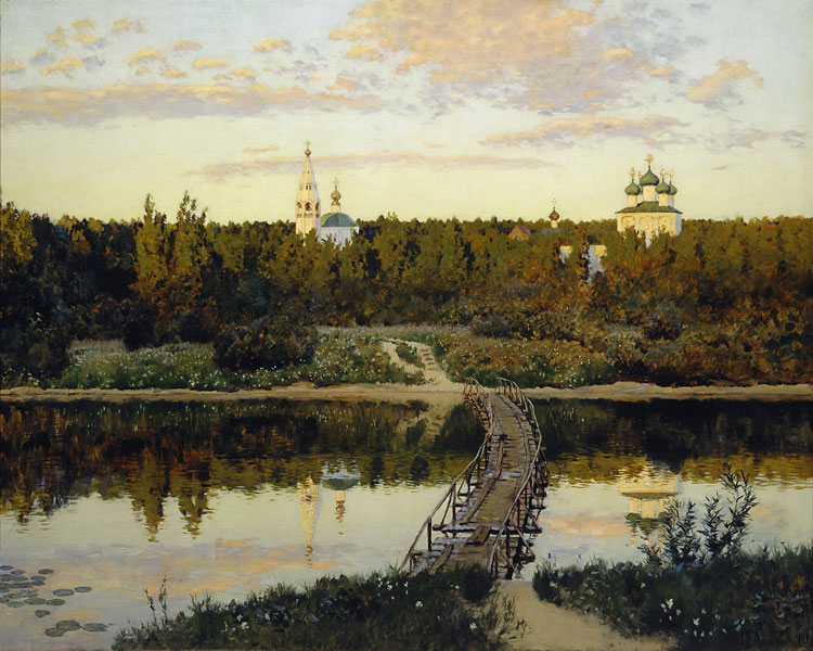 Isaac Levitan, A Quiet Monastery - The Culturium