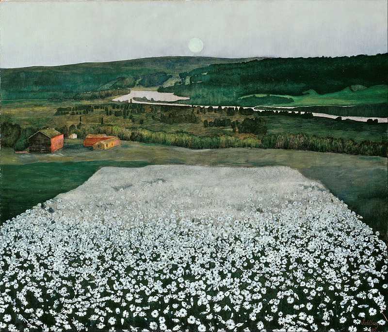 Harald Sohlberg, Flower Meadow in the North - The Culturium