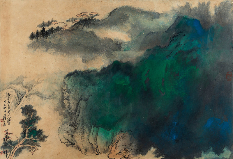 Zhang Daqian, Landscape in Splashed Colours - The Culturium