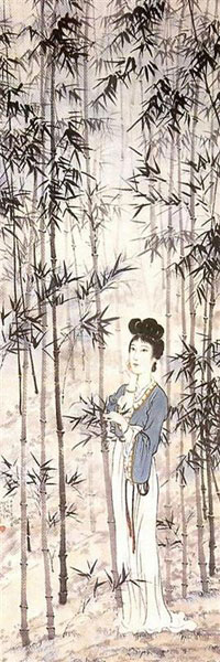 Xu Beihong, A Lady Amongst the Bamboo - The Culturium