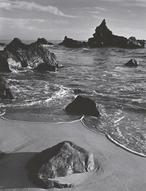 Ansel Adams, Surf and Rock, Monterey County Coast, 1951 - The Culturium