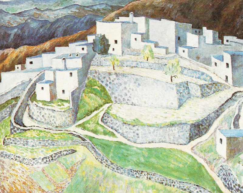 Dora Carrington, Hill Town in Andalusia - The Culturium