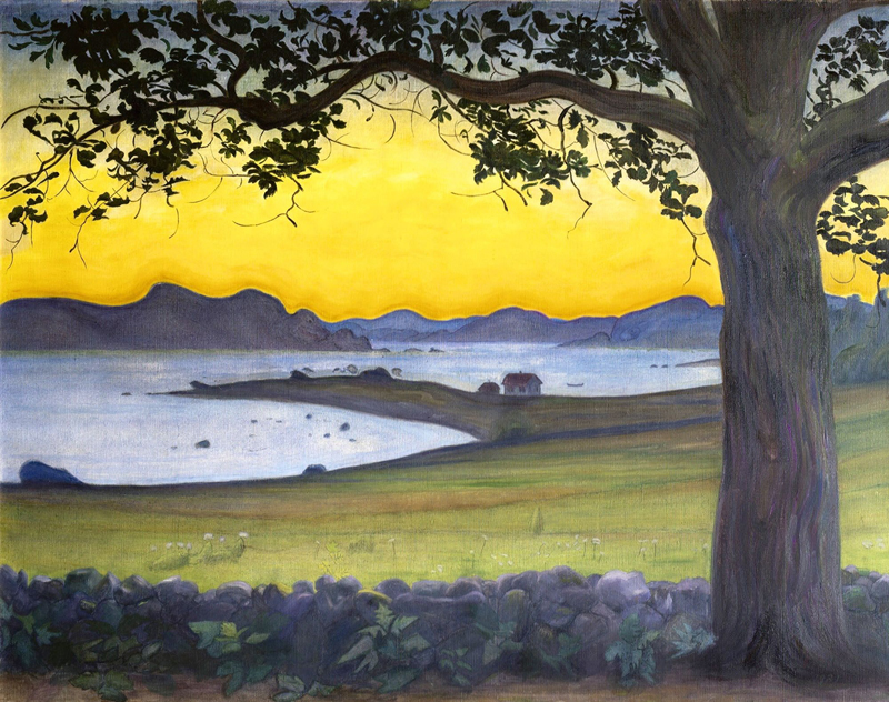 Harald Oskar Sohlberg, From Værvågen. The Fisherman's Cottage - The Culturium